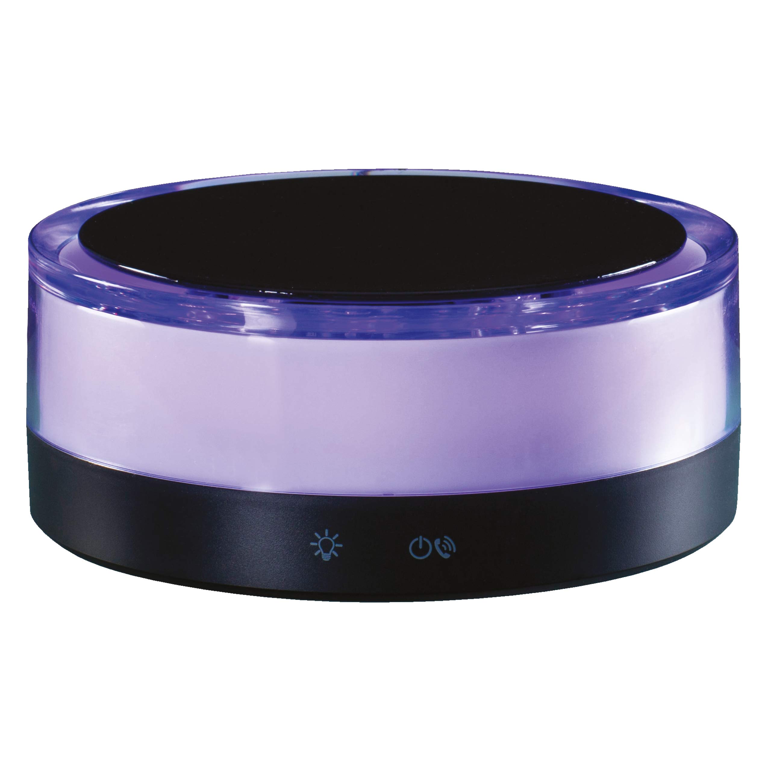 Daewoo Multi-Function Bluetooth Light Up Speaker and Wireless Charging Station with LED Light Feature, Hands Free Calling Function, 5W Audio Output, Powered By Micro USB Cable