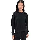 perfectwhitetee Women's The Ziggy Inside Out Fleece Crew