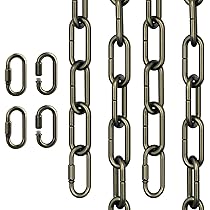 Aazon.co: AKOLAFE 3/32" Black Chain Link 39 Ft Long Decorative Chain For Hanging Plants