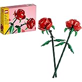 LEGO Roses - Building Toy for Kids, Girls & Boys, Ages 8+ - Artificial, Fake Roses for Home Decor & Display - Gift for Mother