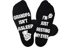 Jeasona Grandpa Gifts Funny Gifts for Grandpa Birthday Novelty Non-slip Socks