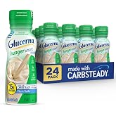Glucerna Hunger Smart Nutrition Shake to Support Blood Sugar Management | Diabetes care shake, 15g protein, ready-to-drink meal or snack replacement for adults, 180 calories, Vanilla, 24 Pack