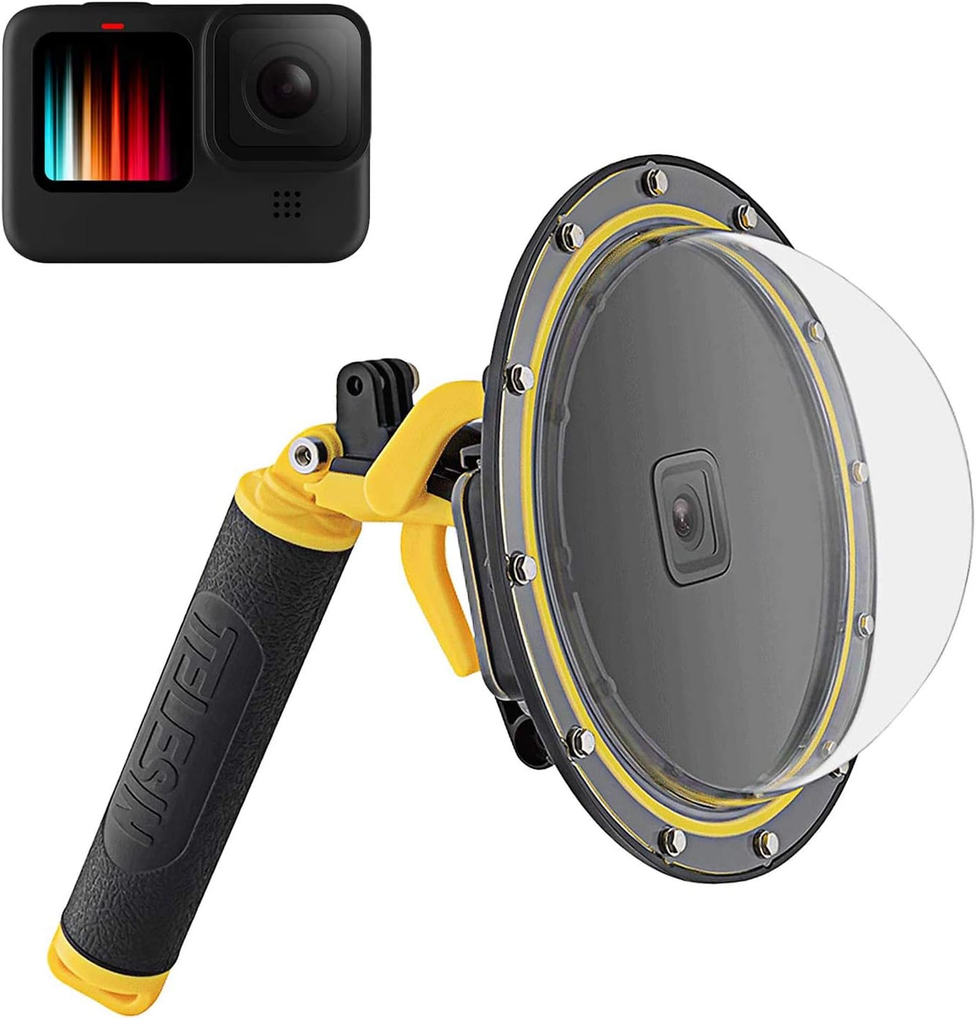 TELESIN Dome Port for GoPro Hero 12 Hero 11 Hero 10 Hero 9 Black