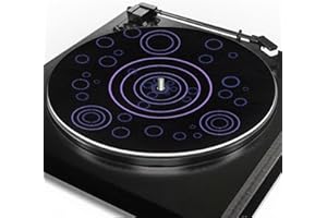 Doojoayie Circular Ring Turntable Platter Mat, 12 Inches Record Mat Felt Anti-Static Slipmat for Vinyl LP DJ Turntable Record
