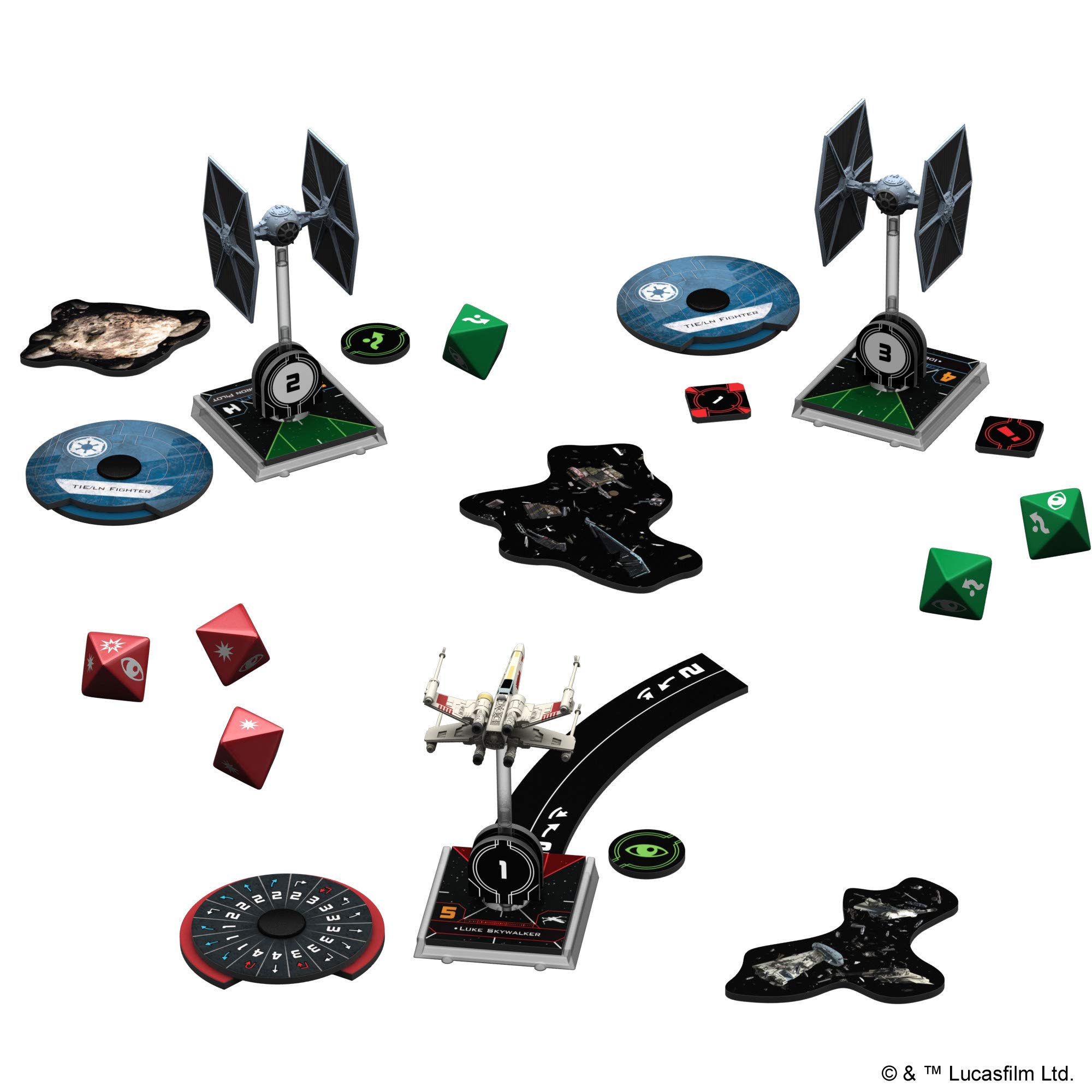 Star Wars X-Wing 2nd Edition Miniatures Game CORE SET - Join the Epic Space Battles! Strategy Game for Kids & Adults, Ages 14+, 2 Players, 45 Minute Playtime, Made by Atomic Mass Games