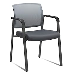 CLATINA Mesh Back Stacking Arm Chairs with
