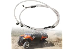 SMOTRCC RZR 800 Extended Front/Rear Brake Lines Compatible with Polaris RZR 800/S 800/4 800/XP 900/570/XP 4 900,RZR Accessories