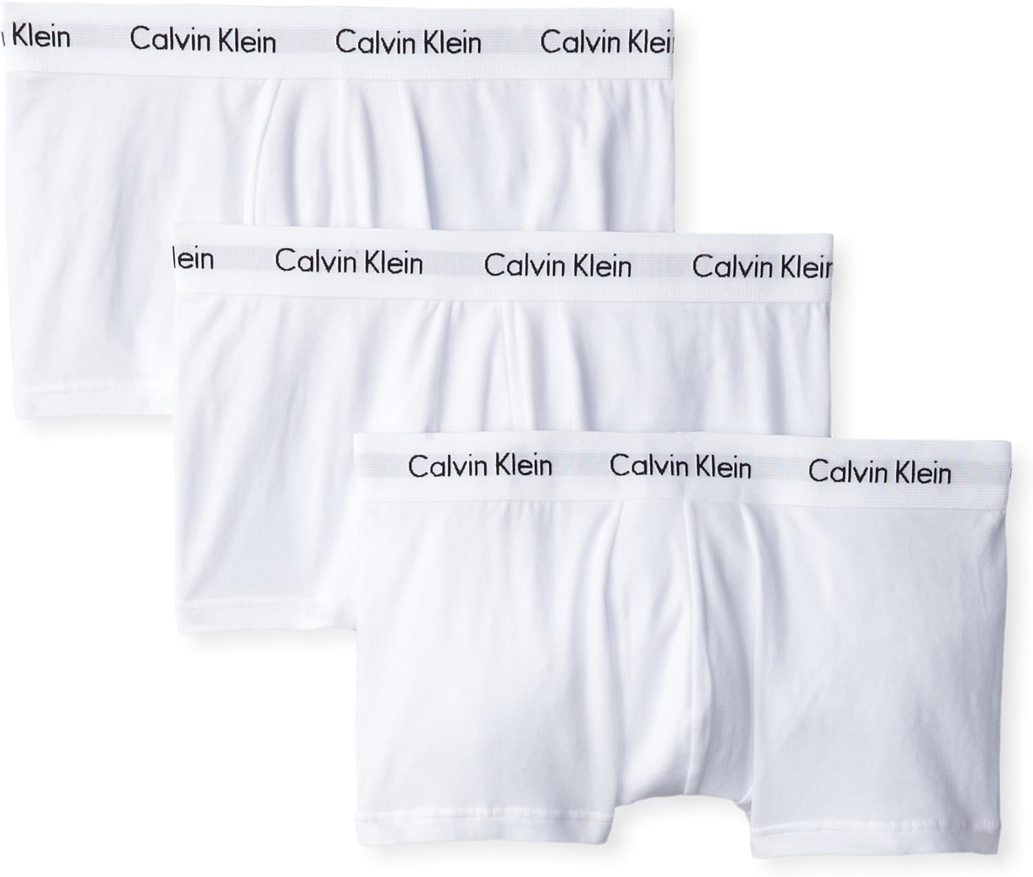 Calvin Klein Men's Cotton Stretch Multipack Low Rise Trunks: Clothing