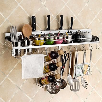 Buy 28inch Kitchen Shelf Spice Rack Multifunctional Stainless