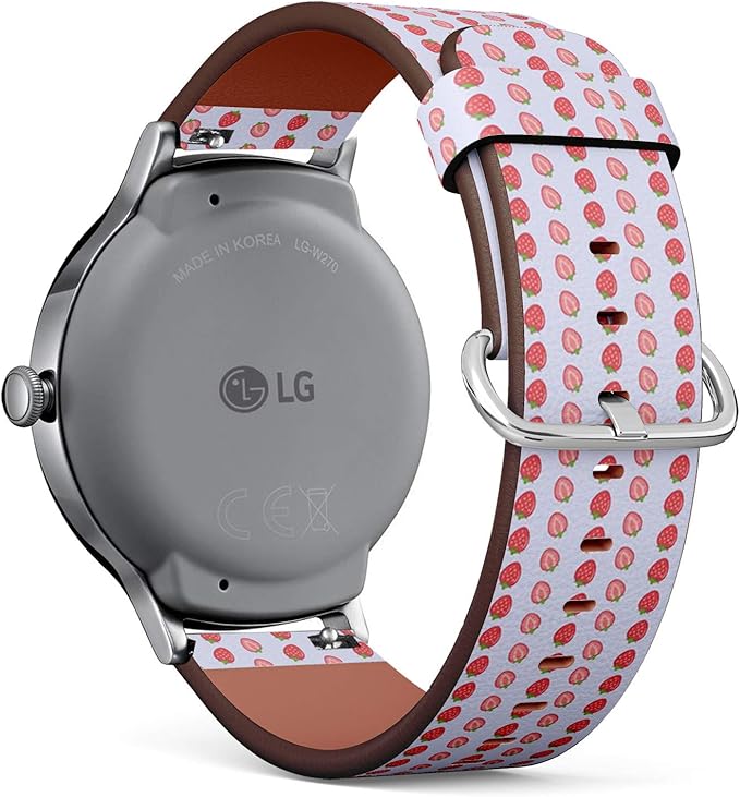 Compatible con LG Watch Style, Correa de Reloj de Cuero con ...