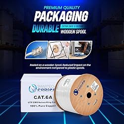 Smartech Cables Cat6A Riser Cable 1000ft- Most