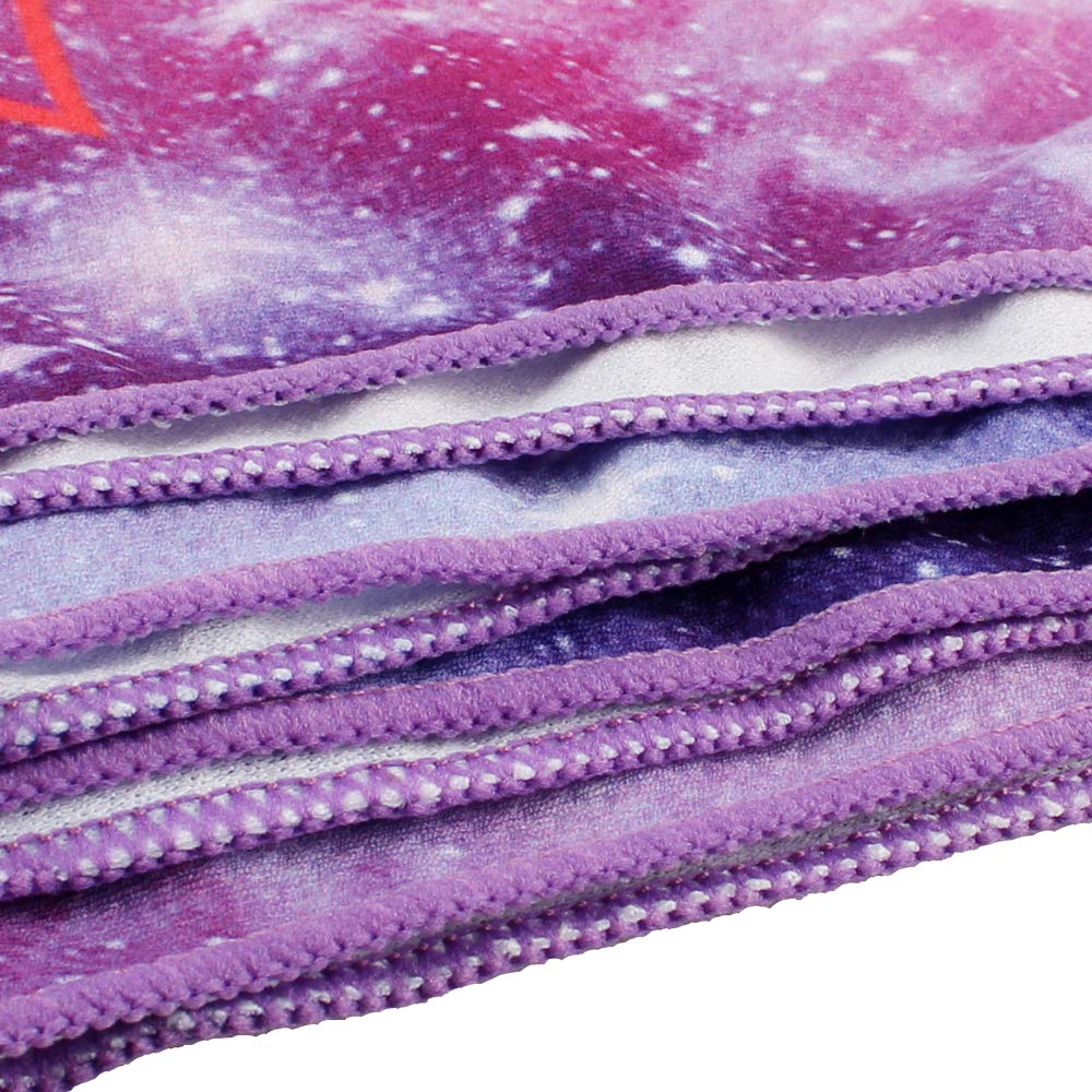 btcus4 Cooling Towel for Instant Relief Ice Cold Quickly Soft Breathable - Sports, Fitness, Yoga (Purple)