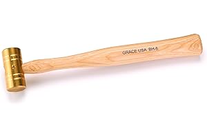 Grace USA Brass Hammer, Gunsmith Tools & Accessories, Gun Care, Woodworking, Machinist, Mechanic, Made in USA