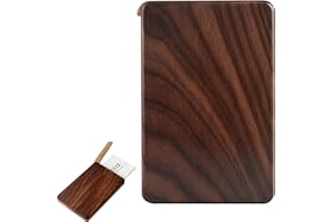 wellhouse Wood Business Card Holder Case Magnetic Closure Portable Lightweight Handcrafted Wooden Card Carrier