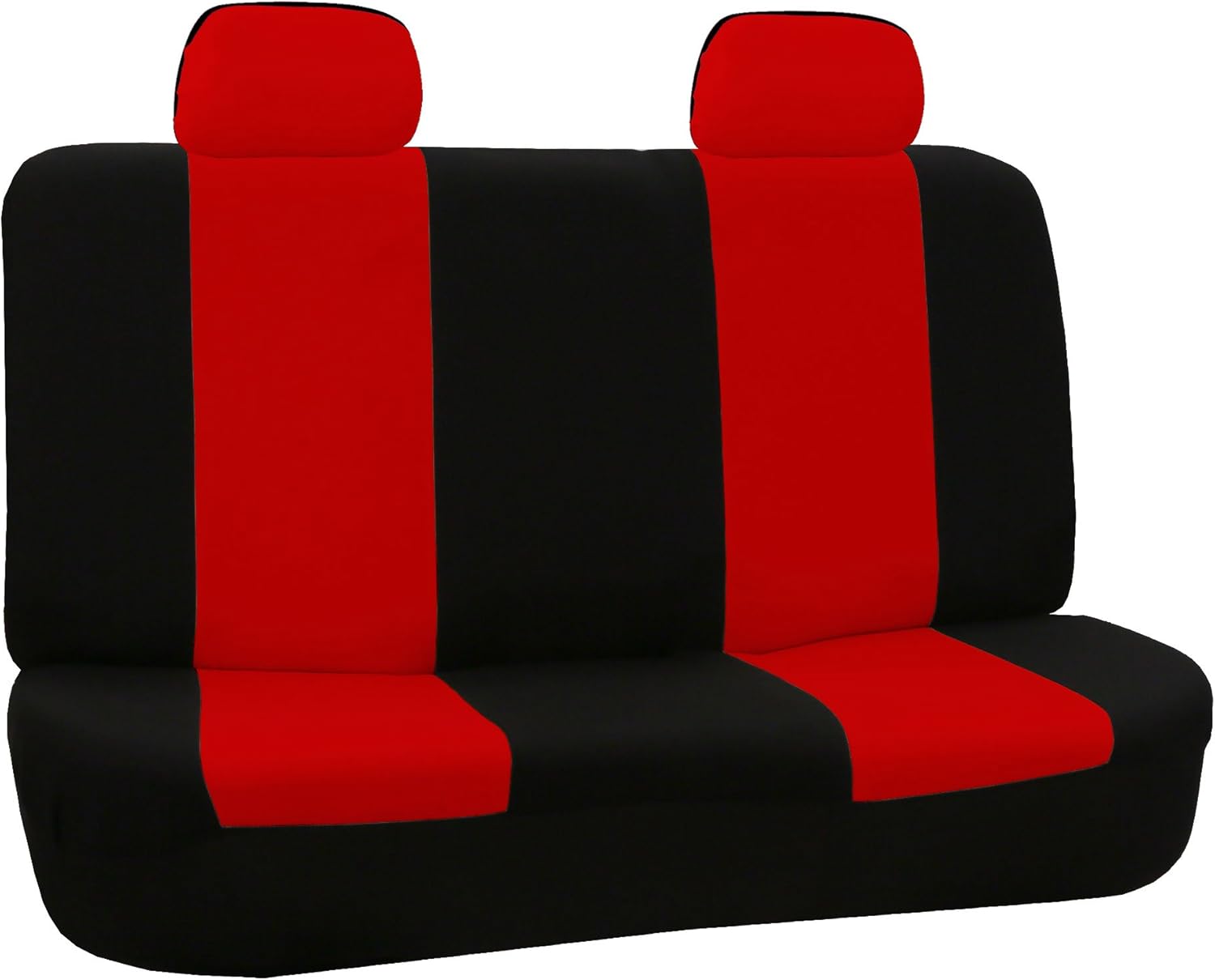 Amazon Fh Group Fh Fb カー用シートカバー フラット型 布製 後部座席用2点のヘッドレストカバー付き レッド Fb050red012 シートカバー 車 バイク