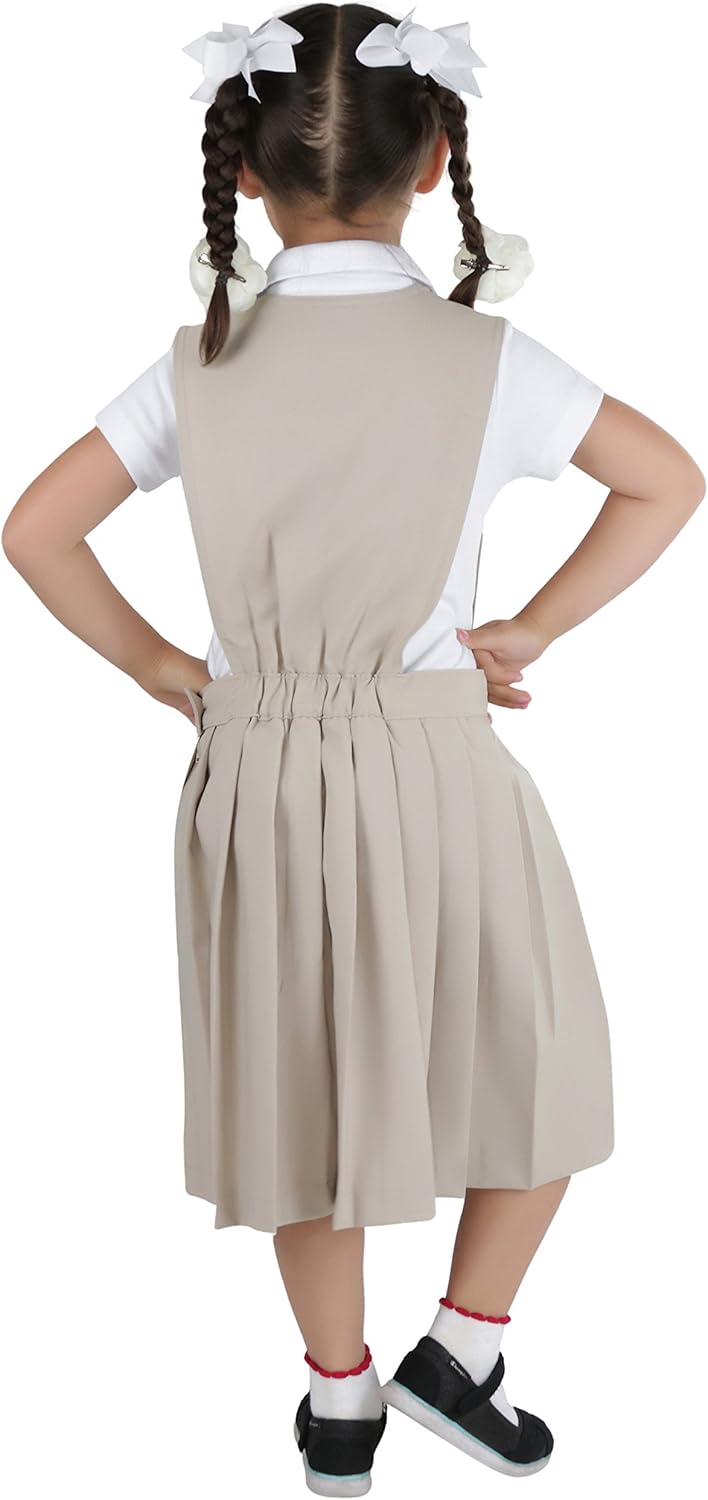 ToBeInStyle Girl's Uniform Jumper Dress: Clothing