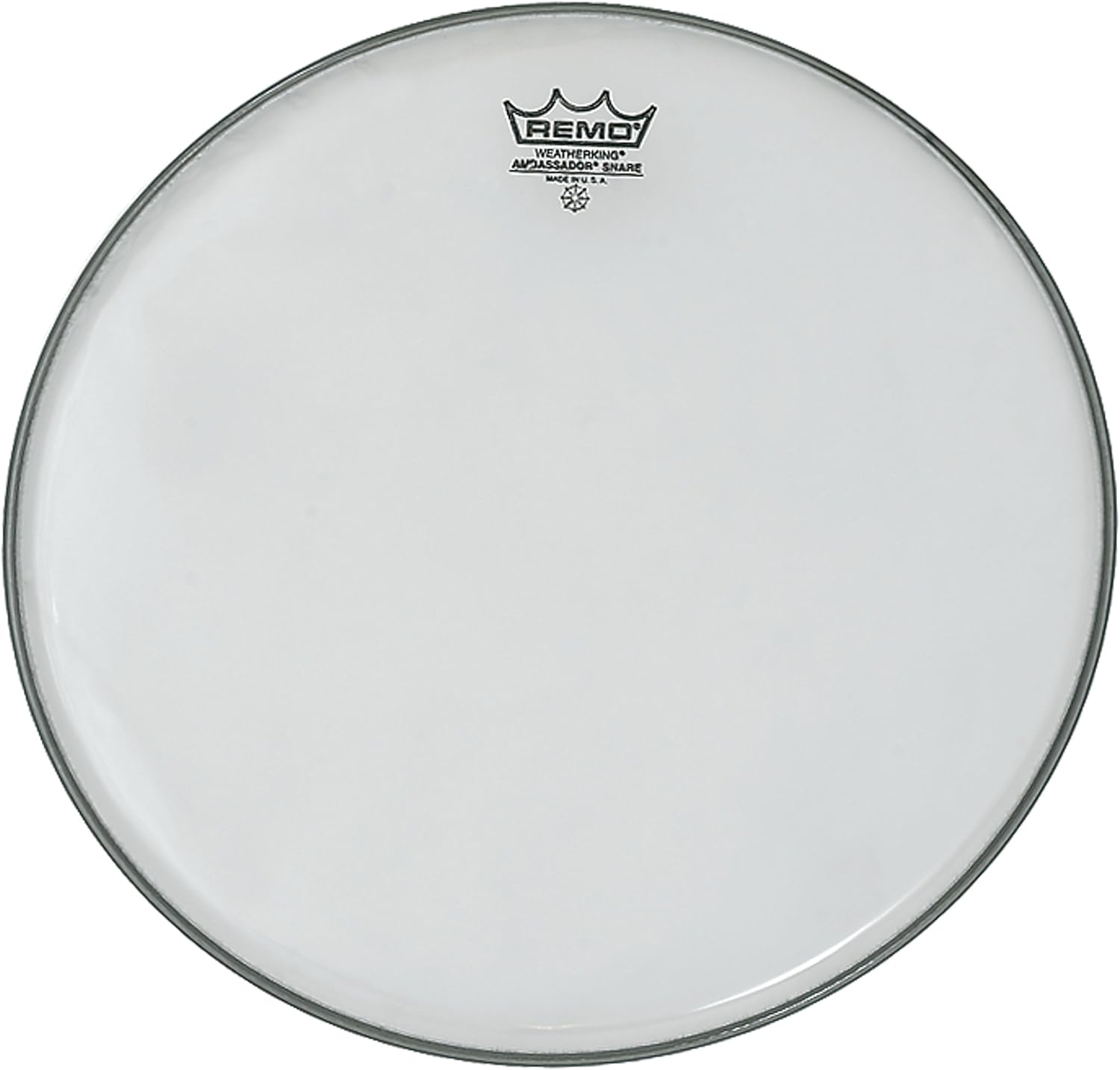 Remo Resonant Drumhead Ambassador Clear for Snare Drum - 12" - SA-0112-00, Black, 12 Inches