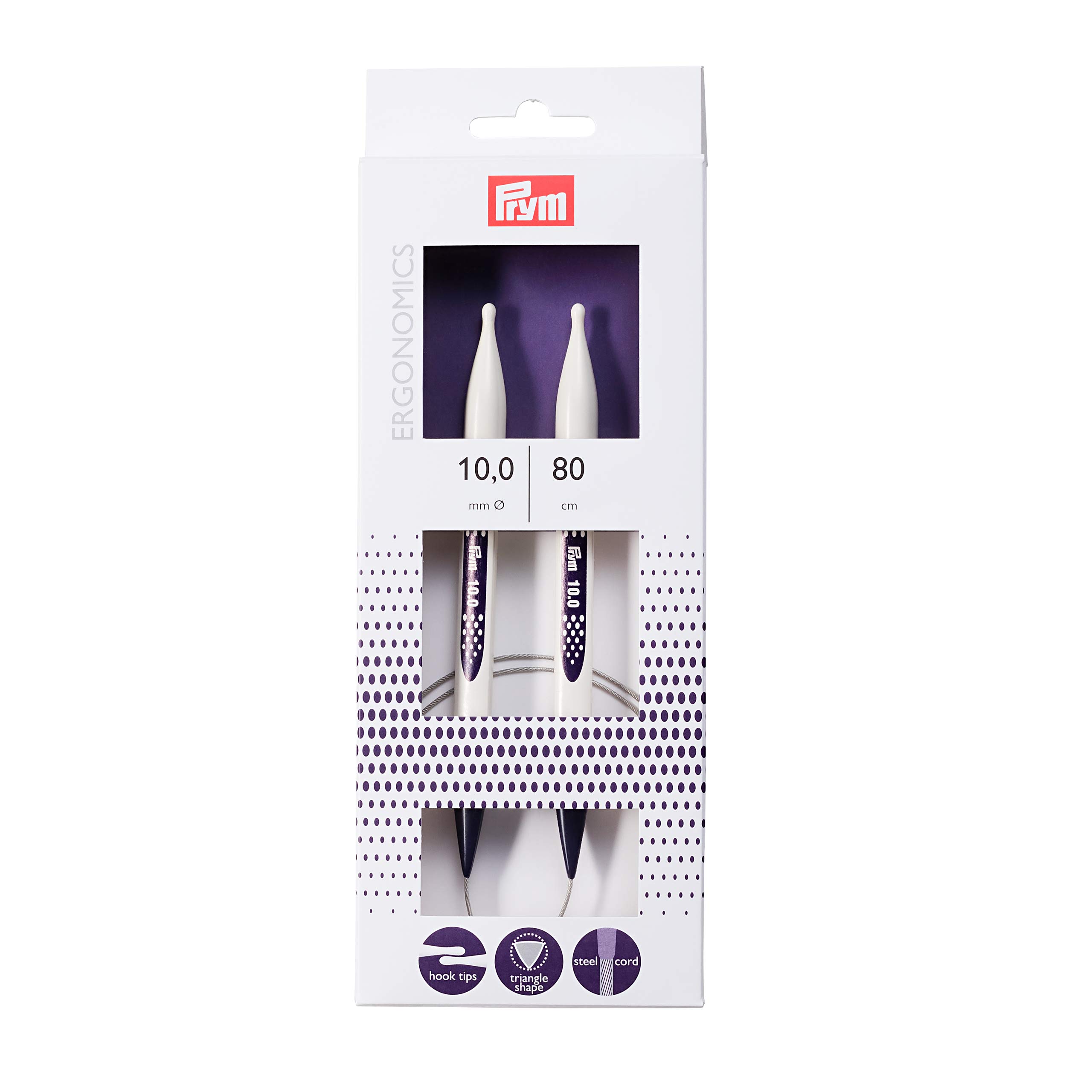 Prym - Ergonomics (80cm, 10.00mm) Circular Knitting Needle - 1 Unit