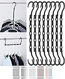 Mr. Pen- Space Saving Hangers, Black, 8