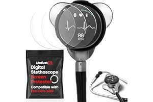 MOTIVATEM [3-Pack] Tempered Glass Screen Protector Compatible with EKO Core 500 – Scratch-Resistant, Bubble-Free, HD Clarity, Anti-Fingerprint Screen Guard for EKO Digital Stethoscope