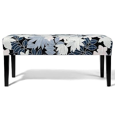 Buy Womaco Dining Room Bench Covers Stretch Spandex Upholstered Bench Seat Cushion Slipcovers For Kitchen Dining Bench Seat Protector Leaves And Flowers Large Online In Indonesia B08212mwp5