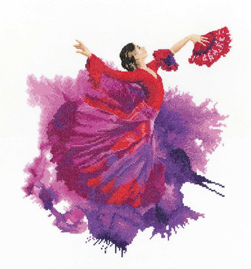 Heritage Crafts Flamenco - Counted Cross Stitch kit - Aida
