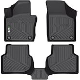 HAFIDI® Floor Mats Fit for 2012-2018 Volkswagen Jetta All Weather Protection TPE Car Floor Liners, Fits 1st & 2nd Row Full Set VW Jetta Custom Accessories, Black