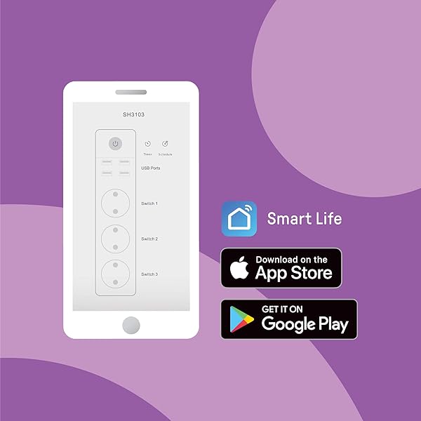 acme SH3103 Regleta Inteligente con 3 Tomas y 4 USB I Enchufe Inteligente Wifi I Regletas Enchufes Con Control Remoto I Temporizador Enchufe Compatible Con Alexa Google Assistant I Enchufe Multiple