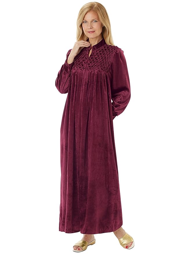 Carol Wright Gifts Long ZipFront Robe at Amazon Women’s Clothing store