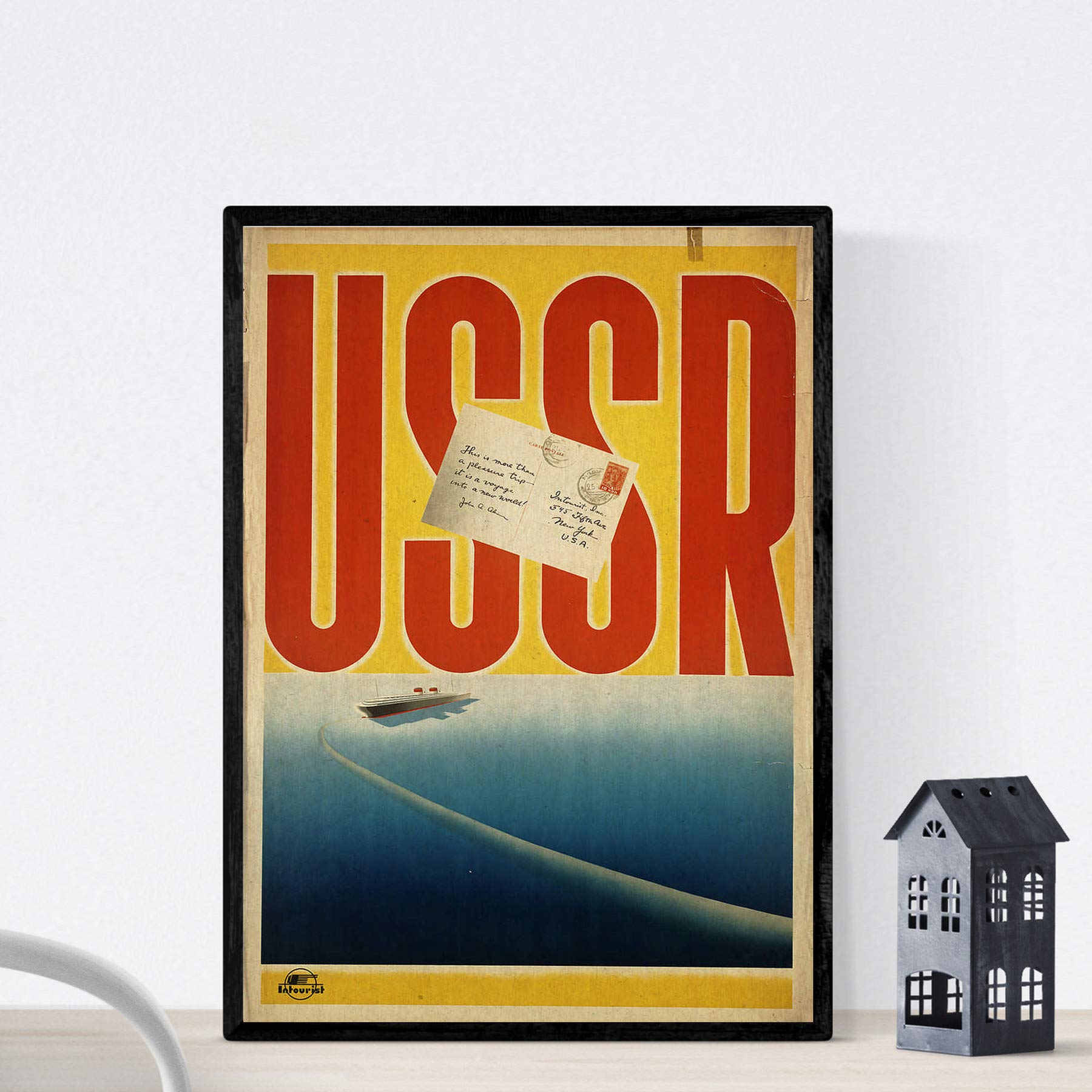 Nacnic Vintage Poster Vintage poster advertising. Travels the USSR. A3 size