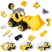 4 Baufahrzeuge Spielzeug Set - Bagger & Bulldozer Für Sandkasten Ab 3 Jahren