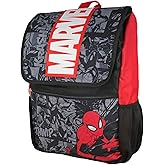 Marvel Spiderman Backpack Front Flap Compartment Travel Laptop Backpack With 3D Molded Marvel Logo