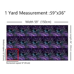 Erosebridal Dragon Fabric by The Yard, Galaxy