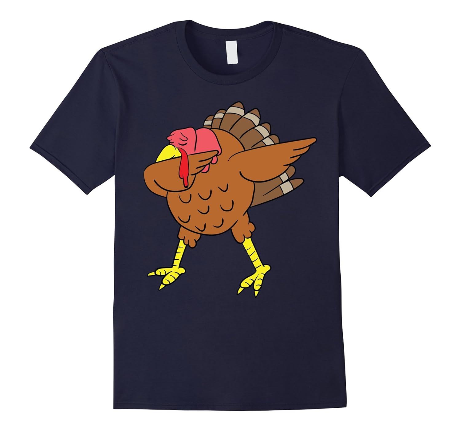 Dabbing Hip Hop Turkey Shirt - Funny Thanksgiving Day Turkey-Rose