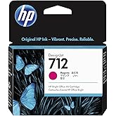 HP 712 Magenta 29-ml Genuine Ink Cartridge (3ED68A) for DesignJet T650, T630, T230, T210 & Studio Plotter Printers