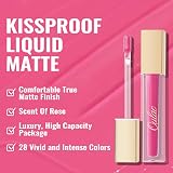 Oulac Matte Liquid Pink Lipstick Vegan Rose Oil Vitamin E M09 view 5