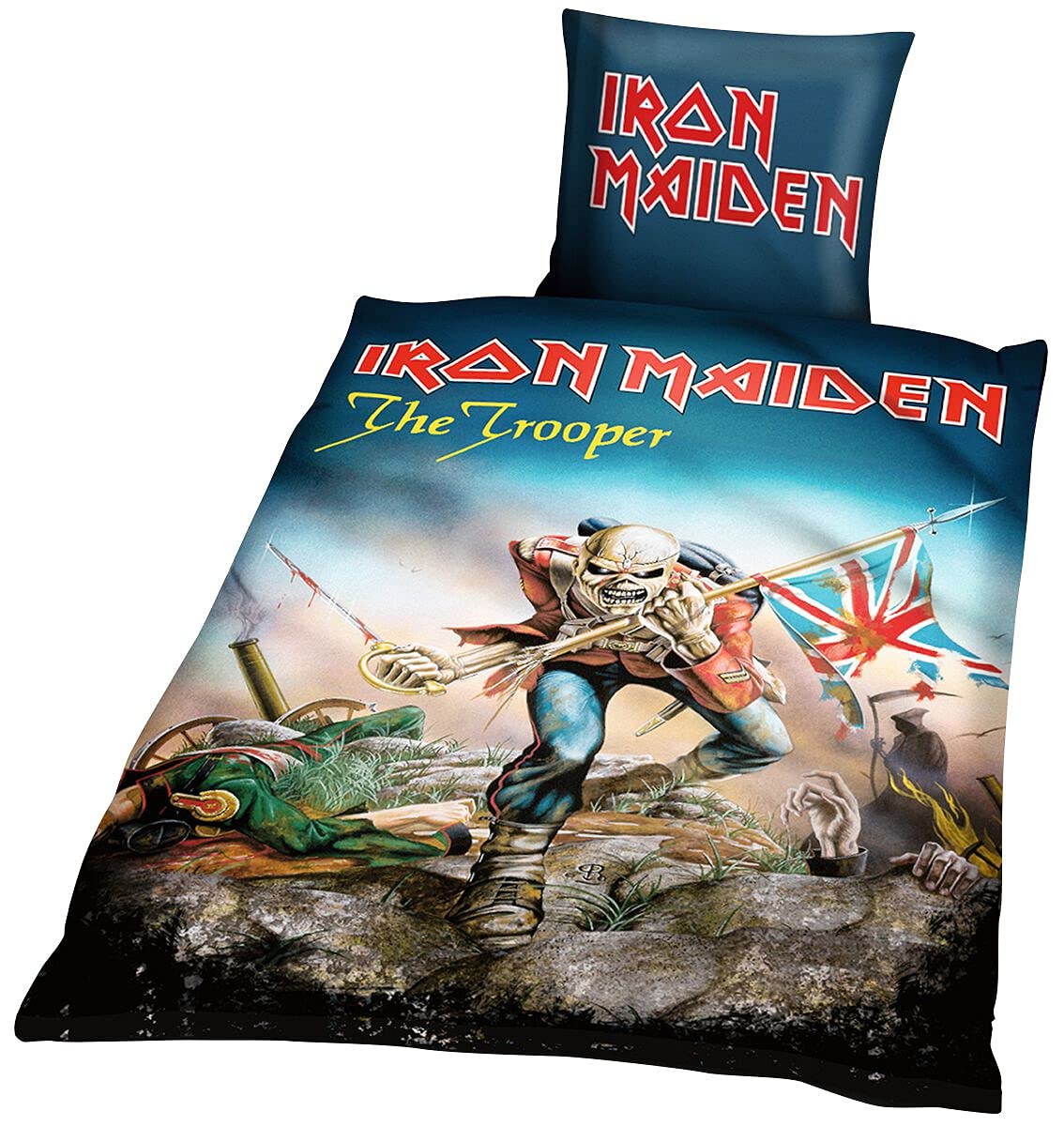 Iron maiden BLIM1 cotton bed linen 135 x 200 x 1 cm, multi coloured