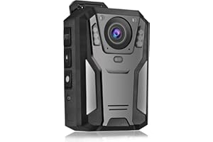 Aolbea P100 2K Police Body Camera 128GB Body Cam 12 Hours Continuous Recording USB-C Infrared Night Vision Waterproof Shockproof Lightweight Data-encrypt for Law Enforcement Record