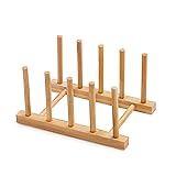 Oyydecor Bamboo Dish Drying Rack for Kitchen