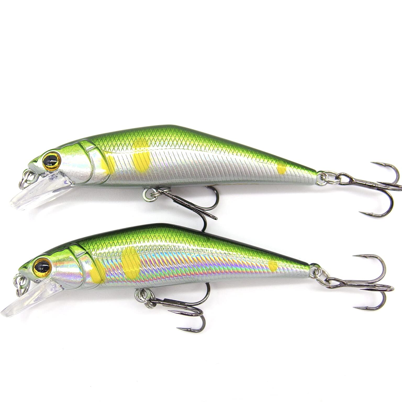 Set Package x Heavy Sinking Minnow 63mm 7.5g d-contact style for Trout Pike Perch Lure Fishing (2pcs x AYU)