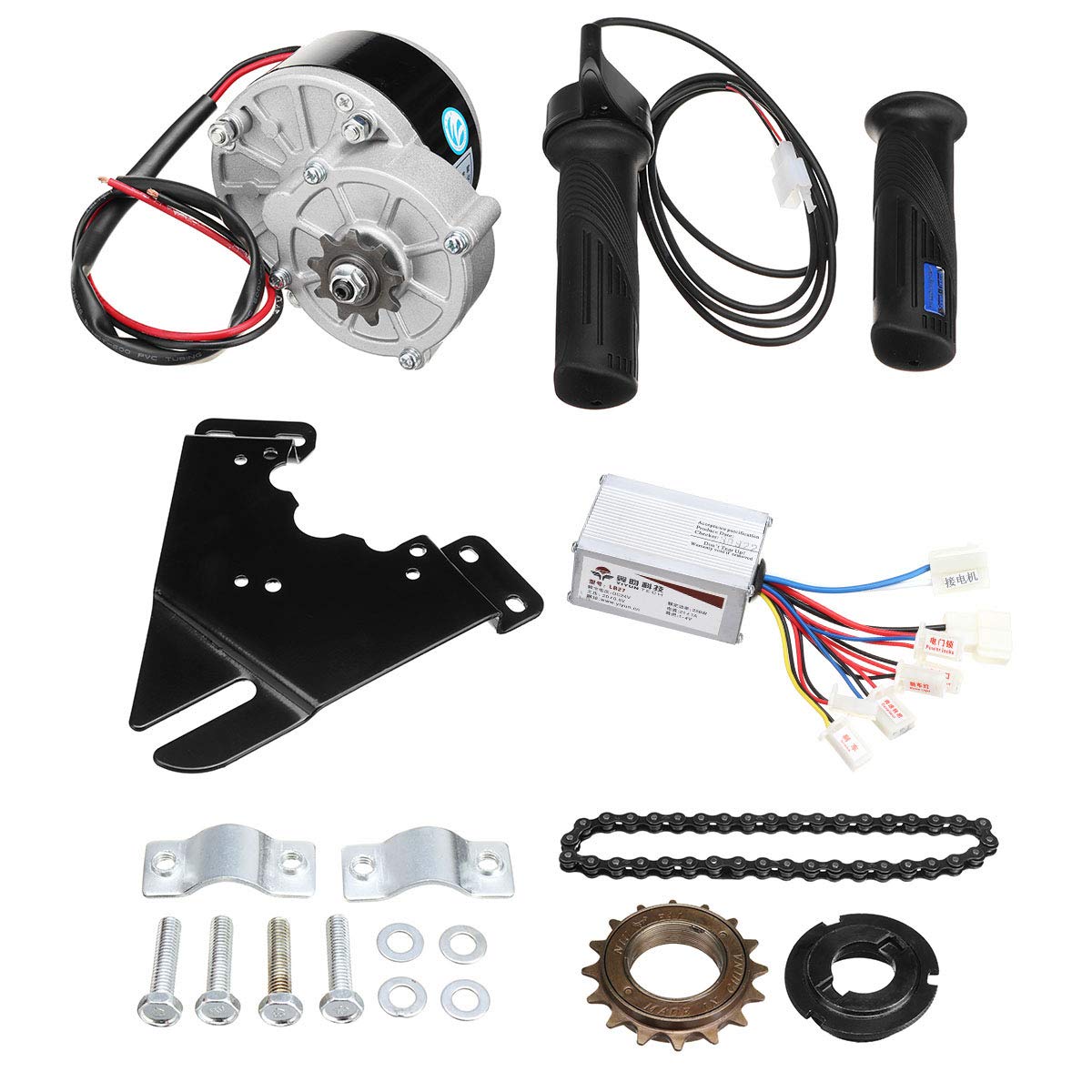 C-FUNN 24V 250W Electric Bike Conversion Scooter Motor Controller Kit For 20-28Inch Ordinary Bike
