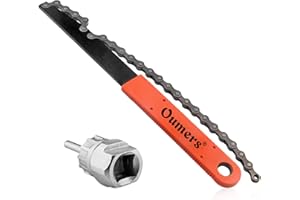 Oumers Bike Chain Tools Kit, Sprocket Remover/Chain Whip with Cassette/Rotor Lockring Removal Tool Pack