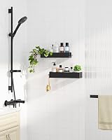 Kitsure 2 Pack Rustproof Shower Caddy - 2 Shelves, Drill-Free, Black view 5