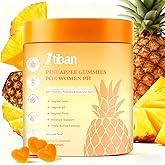 Itiban Pineapple Gummies for Women pH, Premium Feminine pH Balance Gummy, Vaginal Probiotics, Immune Support, Vegan, Gluten-Free, 60 Gummies 30 Servings