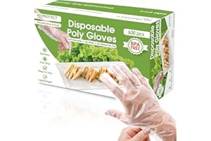 Keppi Disposable Gloves - BPA & Latex Free - Gloves Disposable Latex Free - For Food Handling - Food Safe - For Cooking
