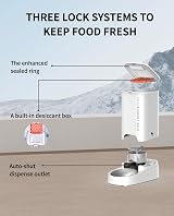 PETKIT Automatic Cat Feeder 2.4GHz App Control 3L Fresh Lock Stainless Bowl view 4