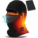 PEONYRISE Graphene Heated Balaclava Neck Gaiter Gifts for Men Women Warm Cold Winter Gift for Ski Snowboard Motorcycle