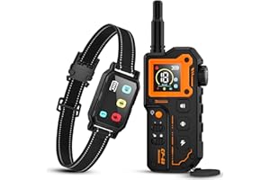 AOLULF Dog Training Collar, 3300FT Dog Training Collar with Remote, IPX7 Waterproof Collar with Beep, Vibration, Fits for Large Medium Small Dogs, Keypad Lock and Flashing Light (10-120Lbs)