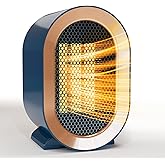Swocky Indoor Electric Portable Space Heater, 1200W Personal Desk Heater, Fast Quiet Heating Ceramic with Thermostat for Smal