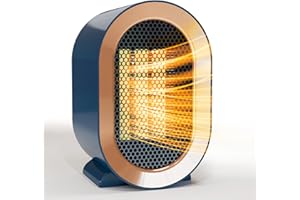 Swocky Indoor Electric Portable Space Heater, 1200W Personal Desk Heater, Fast Quiet Heating Ceramic with Thermostat for Smal
